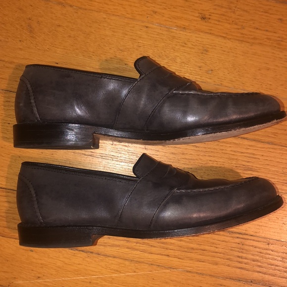 🍁👞GRAY ALLEN EDMONDS SHOES - MENS 7.5 EEE👞🍁 - Picture 4 of 11